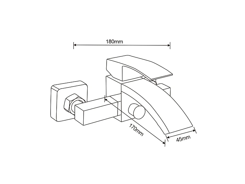 Mexen Libra bateria wannowa, chrom - 745130-00