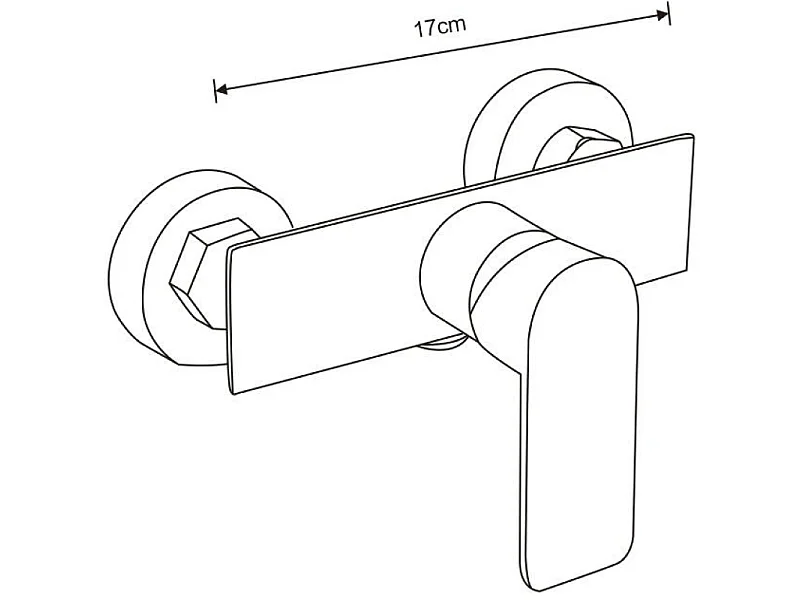 Mexen Alfa bateria prysznicowa, chrom - 745740-00