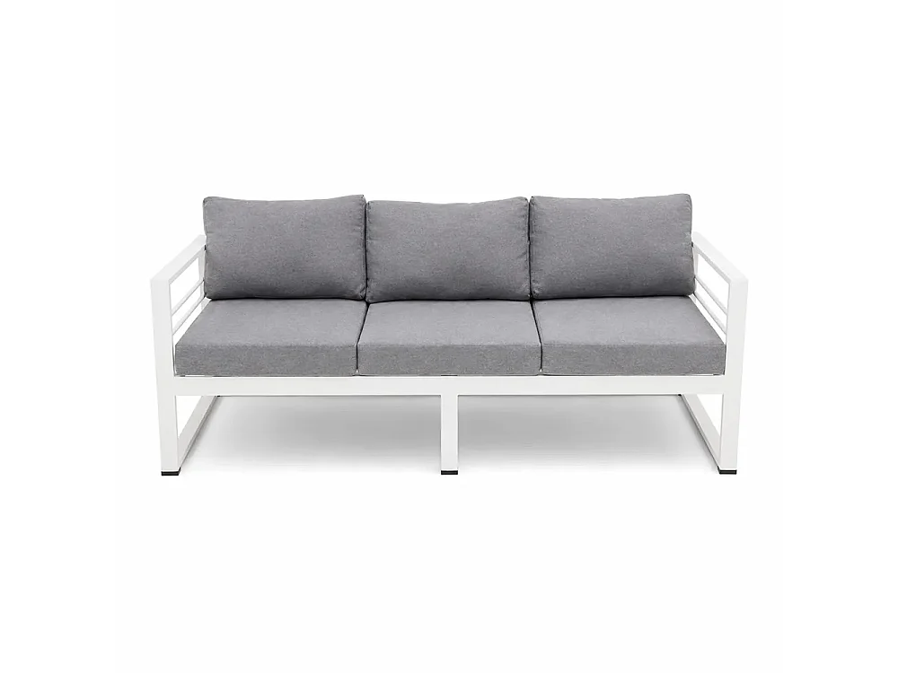 Tempo Style - Divano Leros Grigio/Bianco (3 Posti)