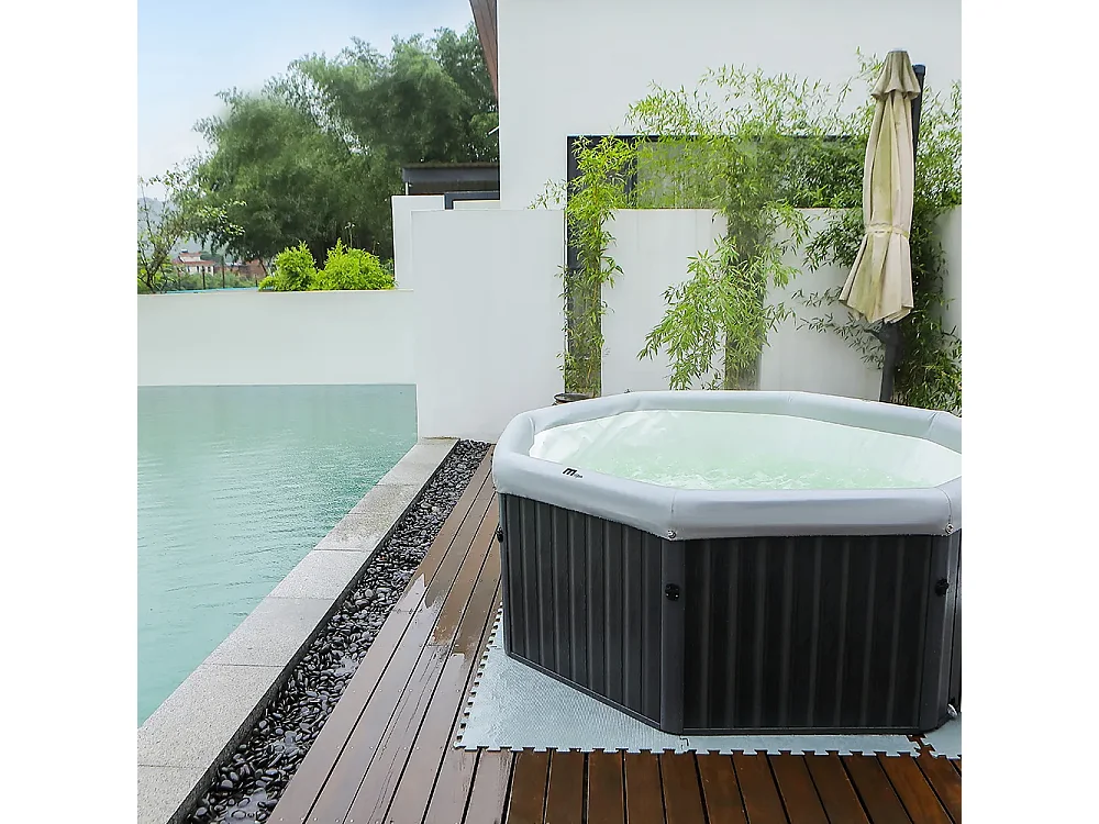 Tempo Style - Vasca Idromassaggio MSpa TUSCANY | 138 getti d'aria a 3 velocità, Riscaldatore, Copertura termica inc. | Dim: 1.93m x 0.73m