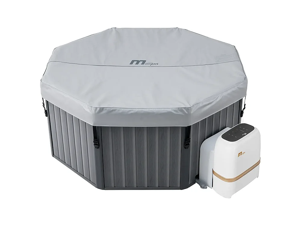 Tempo Style - Vasca Idromassaggio MSpa TUSCANY | 138 getti d'aria a 3 velocità, Riscaldatore, Copertura termica inc. | Dim: 1.93m x 0.73m