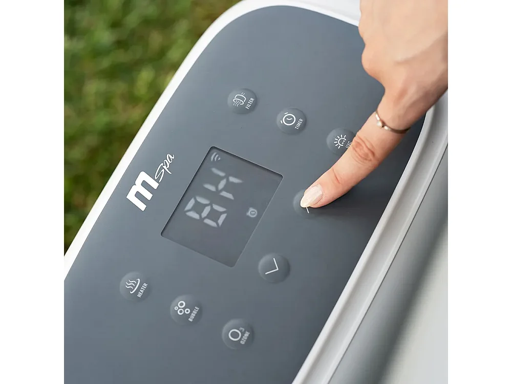 Tempo Style - Vasca Idromassaggio MSpa TUSCANY | 138 getti d'aria a 3 velocità, Riscaldatore, Copertura termica inc. | Dim: 1.93m x 0.73m