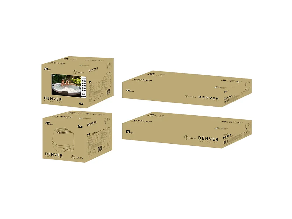 Tempo Style - Spa rigida fuori terra MSpa Denver F-DE066W | Dimensioni: 1.82 Ø x 0.70 H