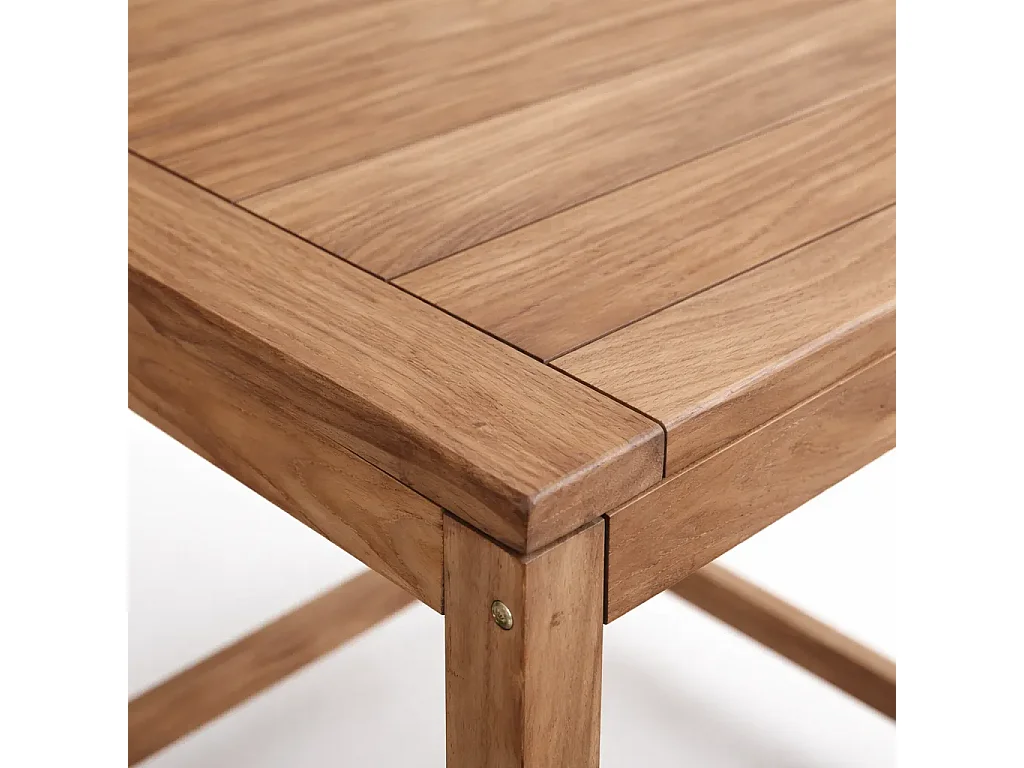 Tempo Style - Tavolo Alto da Bar in Legno Teak Massello 70x70 cm | Tavolo Bistrot per Esterno, Patio, Giardino e Bordo Piscina – Tavolo Cocktail Professionale
