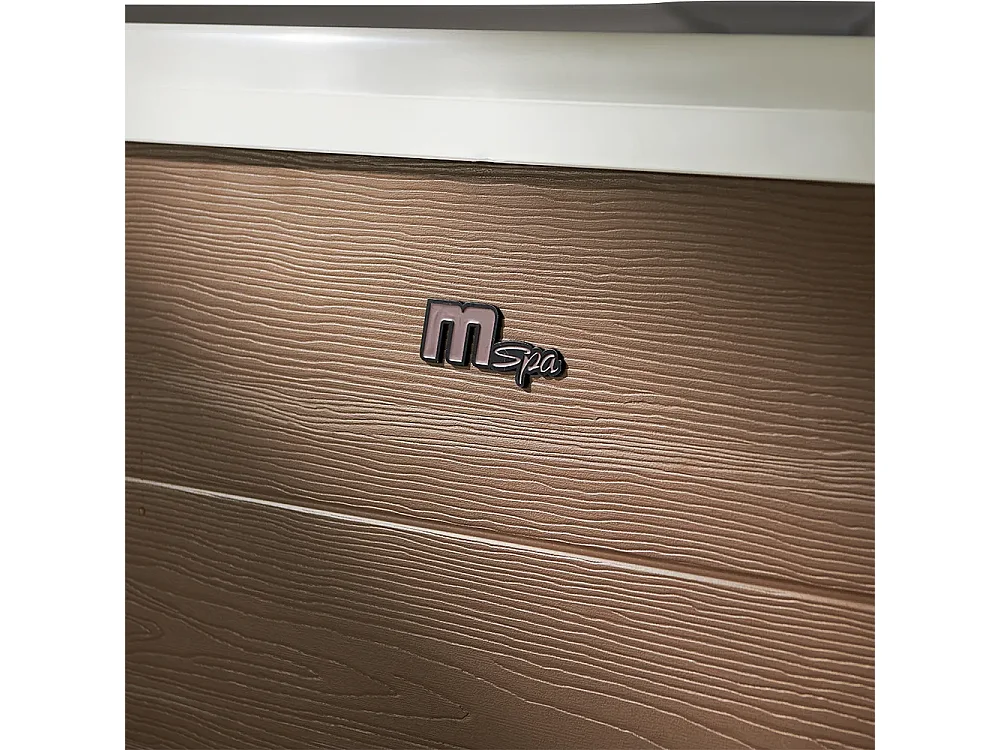 Tempo Style – MSpa OSLO AMBER AERO PLUS Whirlpool | 140 Luftdüsen mit 3 Geschwindigkeitsstufen, 8 Hydrodüsen, Heizung, Abdeckung inklusive | Maße: 1,8 m x 0,65 m