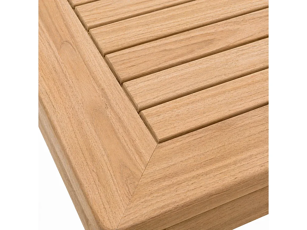 Tempo Style - Tavolo Bar Large in Legno Teak Massello 120x70 cm | Tavolo Alto da Esterno per 6 Persone | Tavolo Cocktail & Snack Professionale