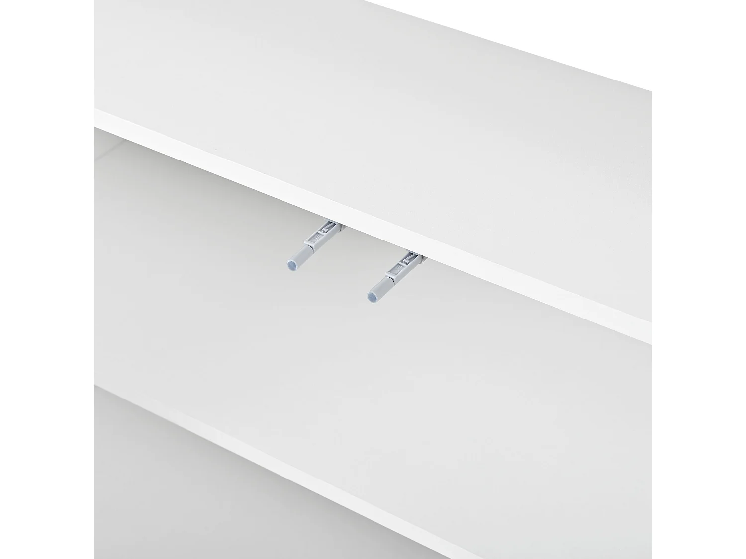 Aparador con LED controlado por aplicación y compartimento de acrílico, blanco, 140x36x80 cm, para salón