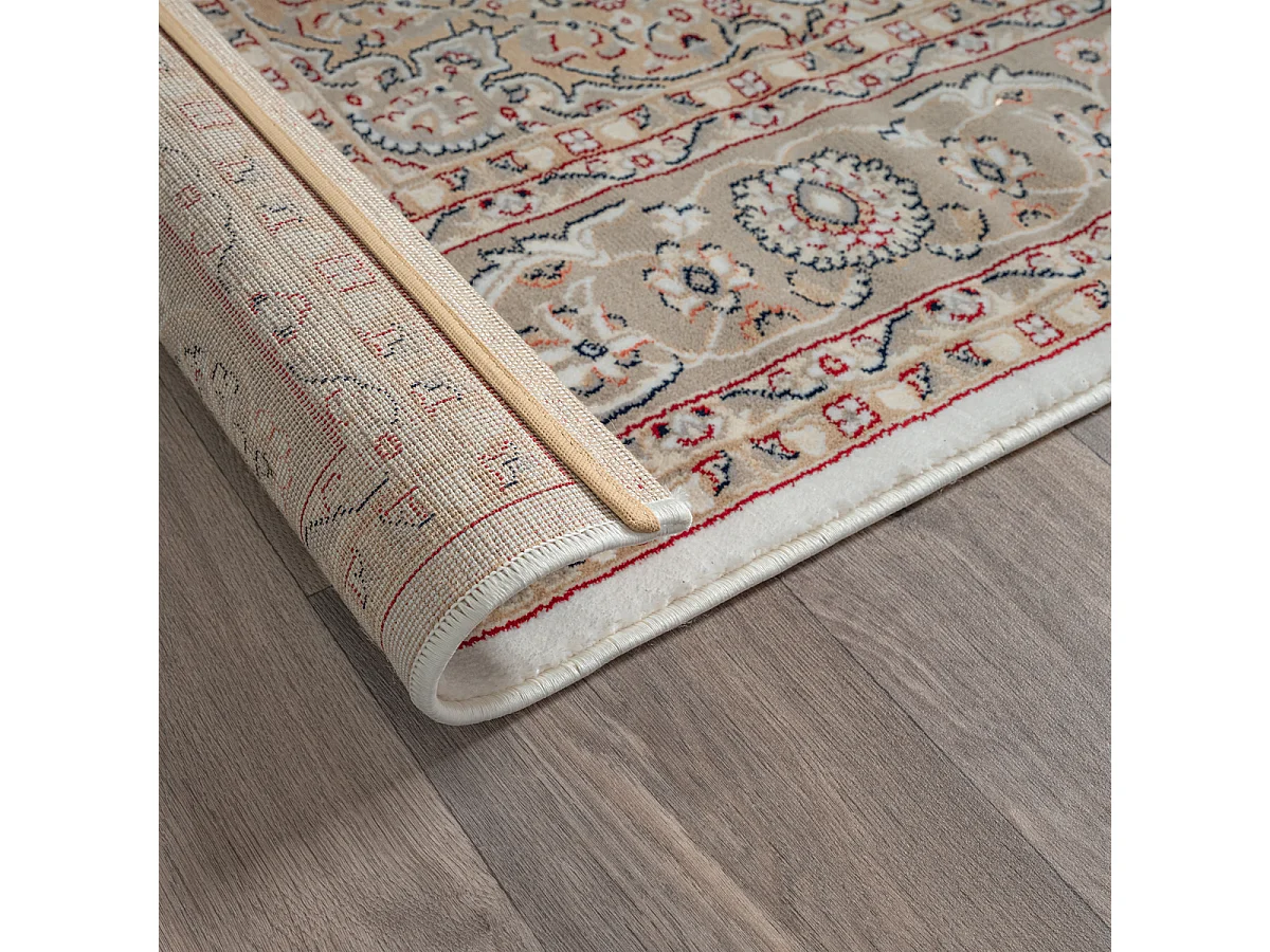 Tapis Dubai Deluxe salon oriental classique, Crème, 200 x 290 cm