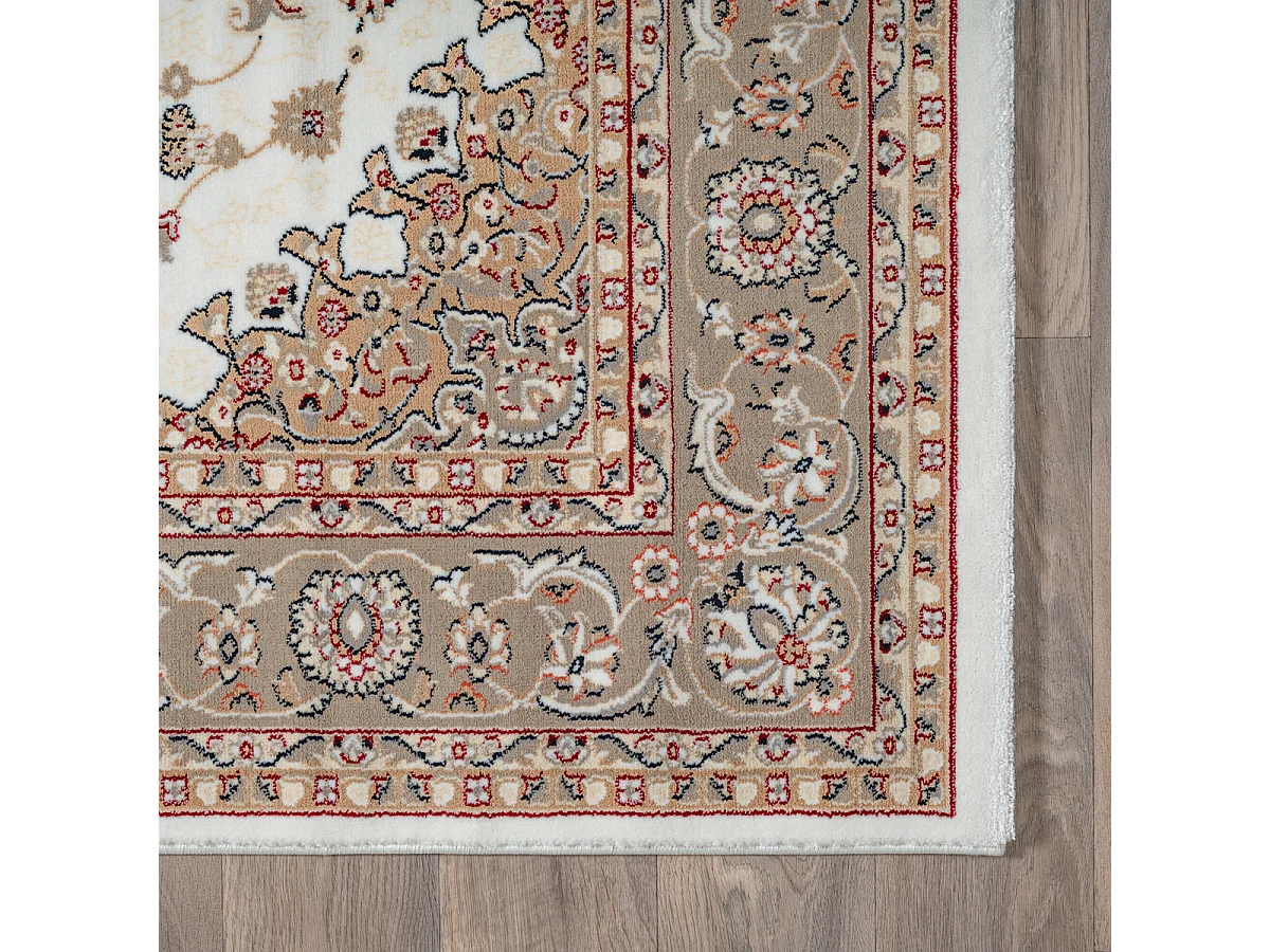Tapis Dubai Deluxe salon oriental classique, Crème, 200 x 290 cm
