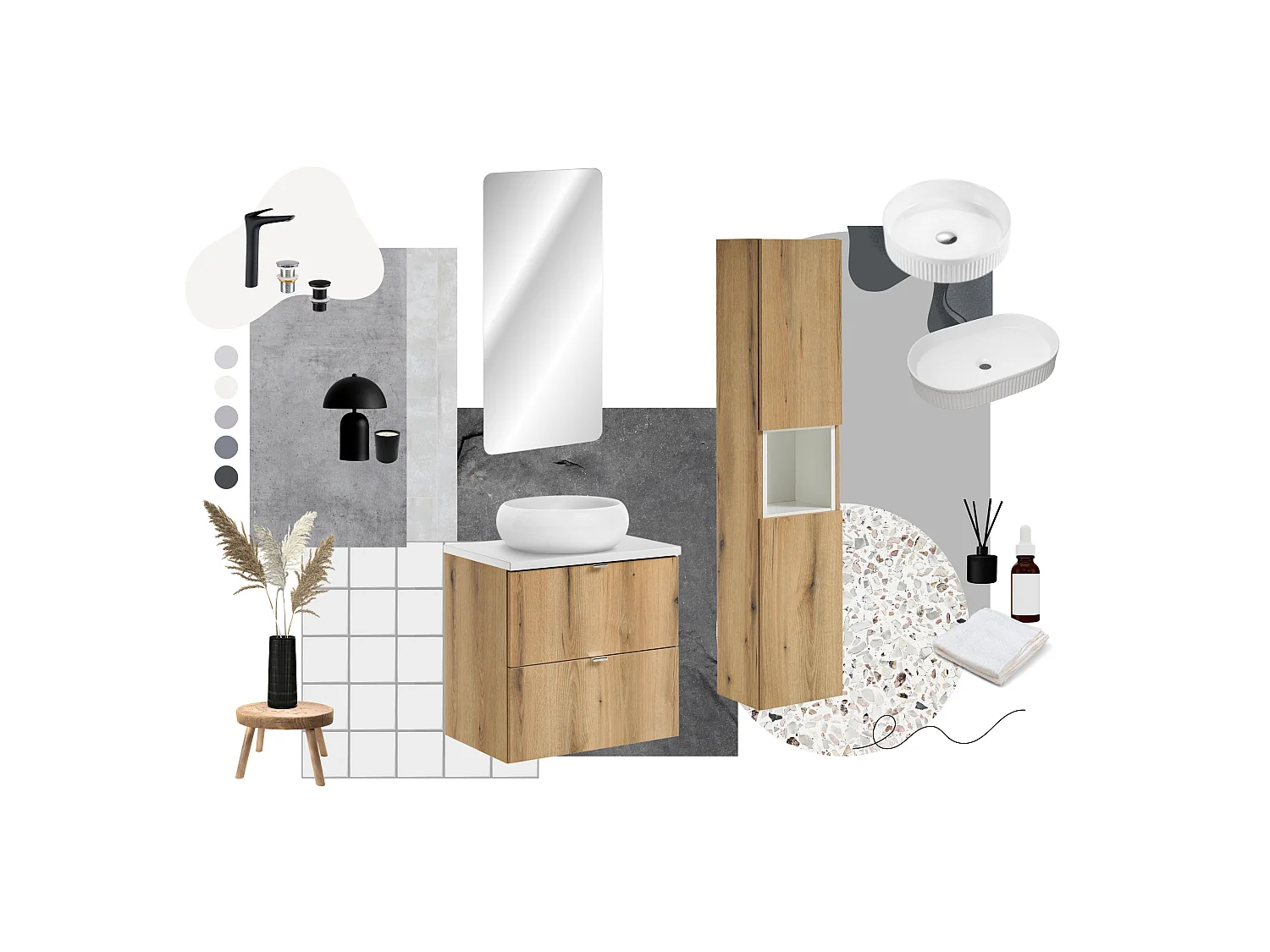 Miroir sans cadre NOVA OAK A 84-50