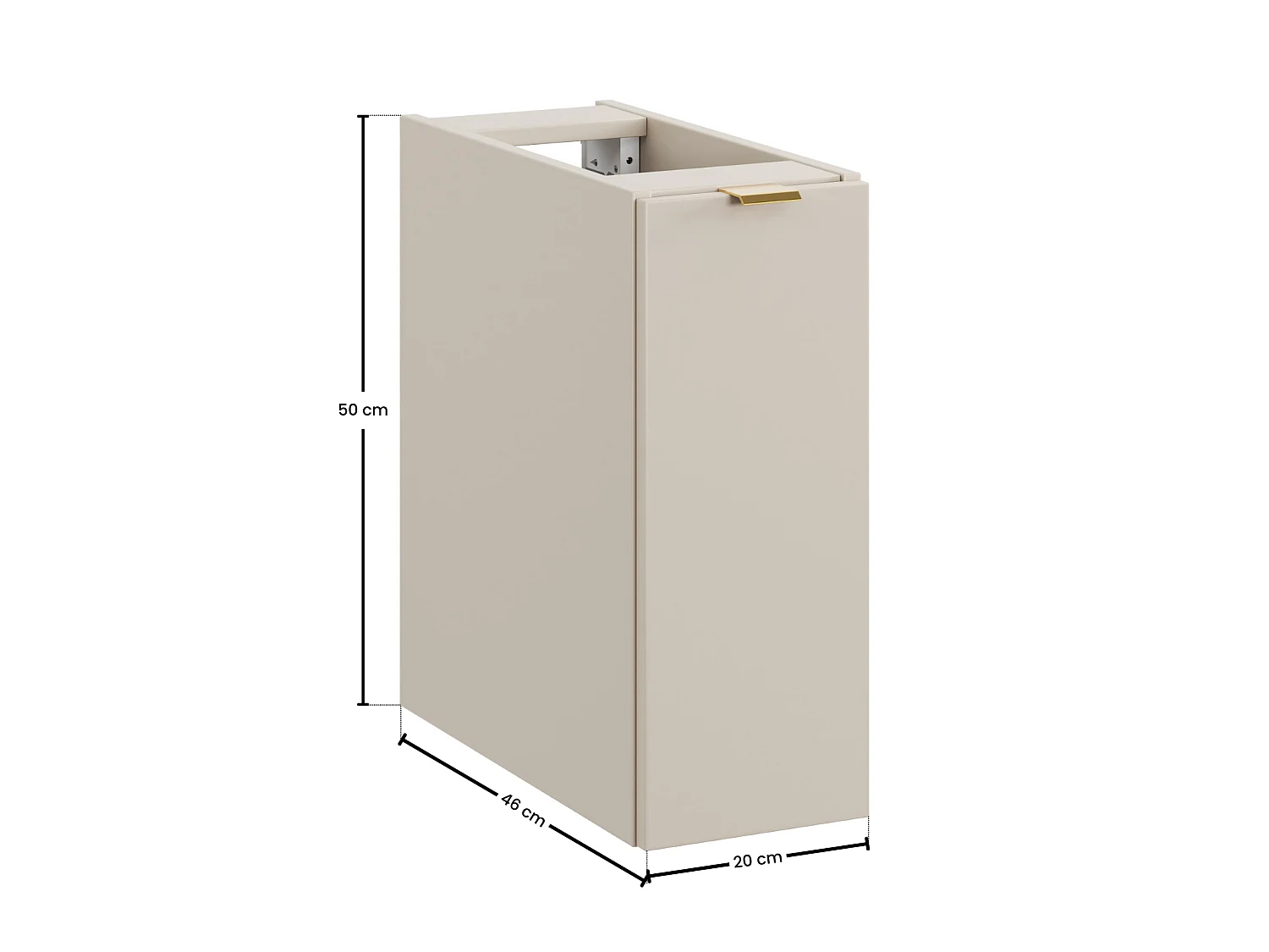 Meuble bas cargo 20 cm DALIA CASHMERE 81-20-46-C