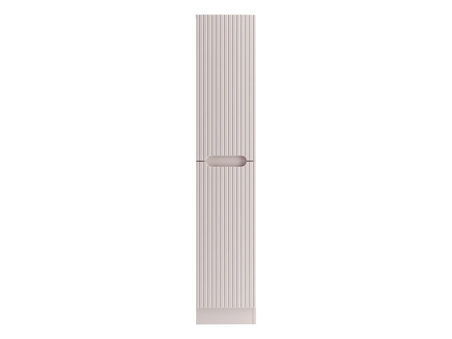 Armoire haute 1 porte et panier à linge NOVA CASHMERE
