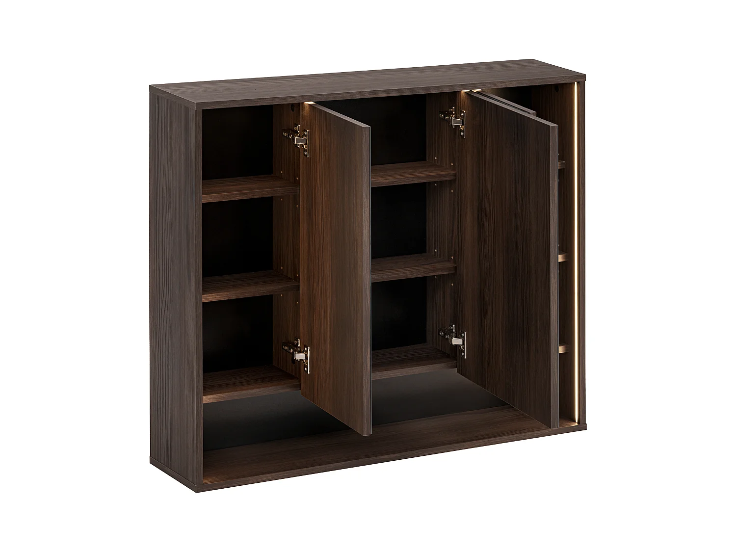 Armoire avec Miroir 100cm 3 Portes DOROTHY RISTRETTO