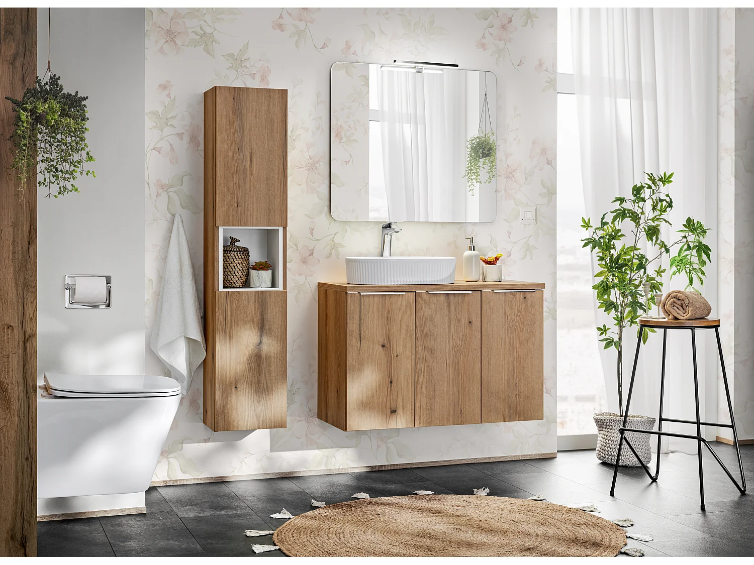 Szafka pod umywalkę NOVA OAK 82-60-2D 60cm dąb coast evoke