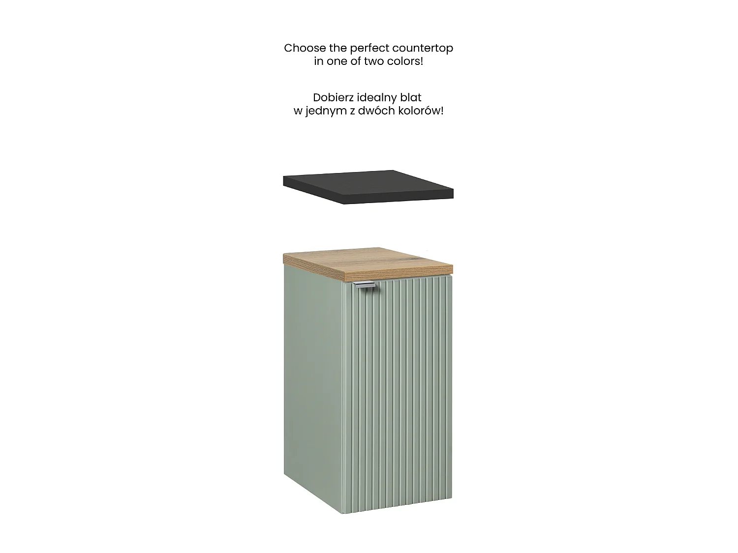 Szafka łazienkowa Line Reed Green D 81-30-1D zielona