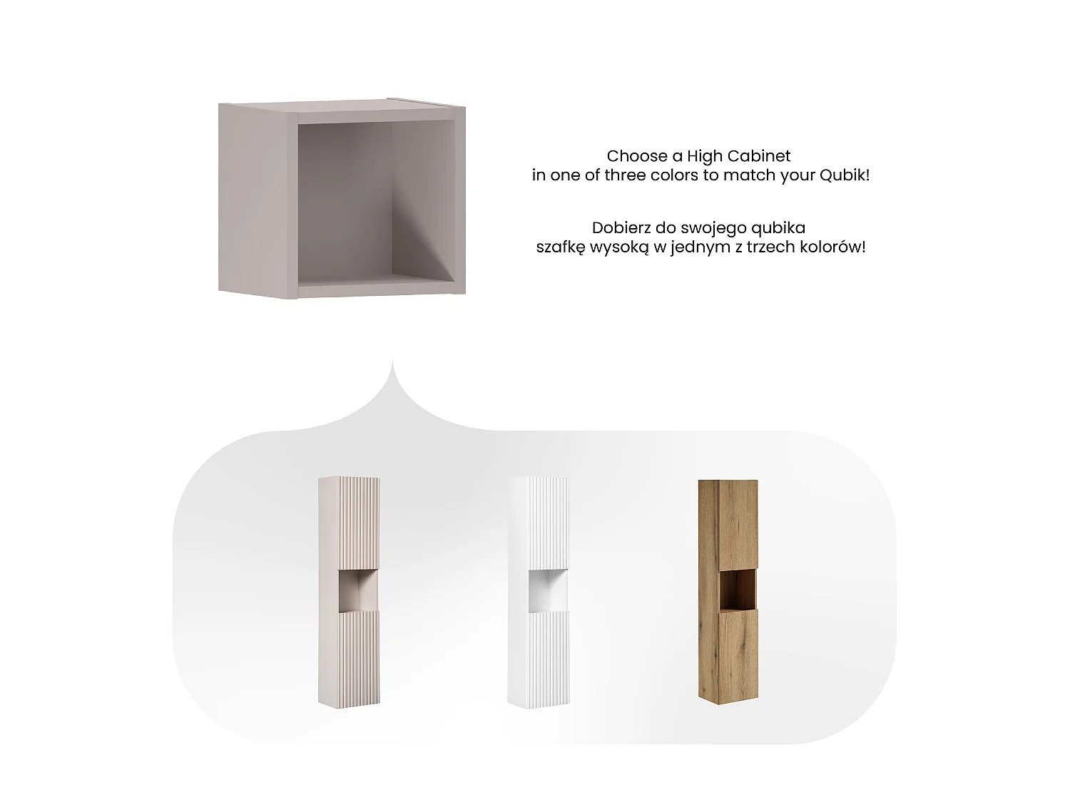 Estante Superior Qubik Nova Cashmere