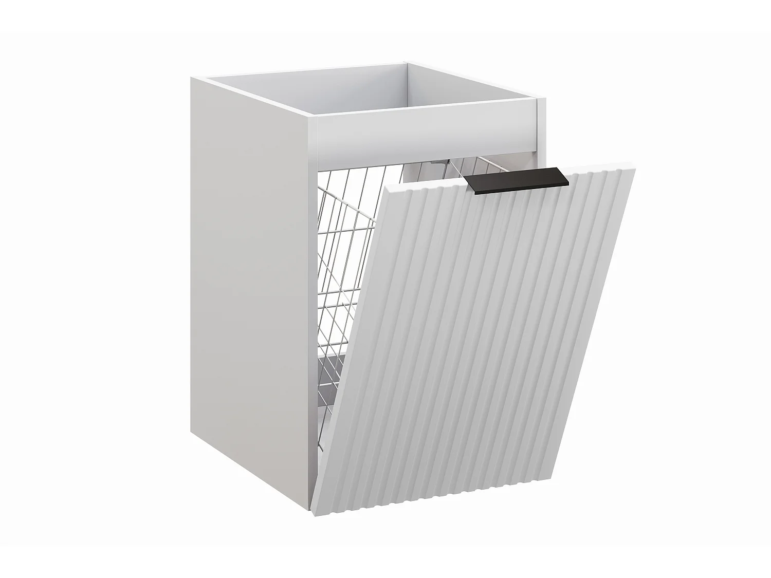 Szafka pod blat 40cm z koszem na pranie ADEL WHITE 81-40-1DK