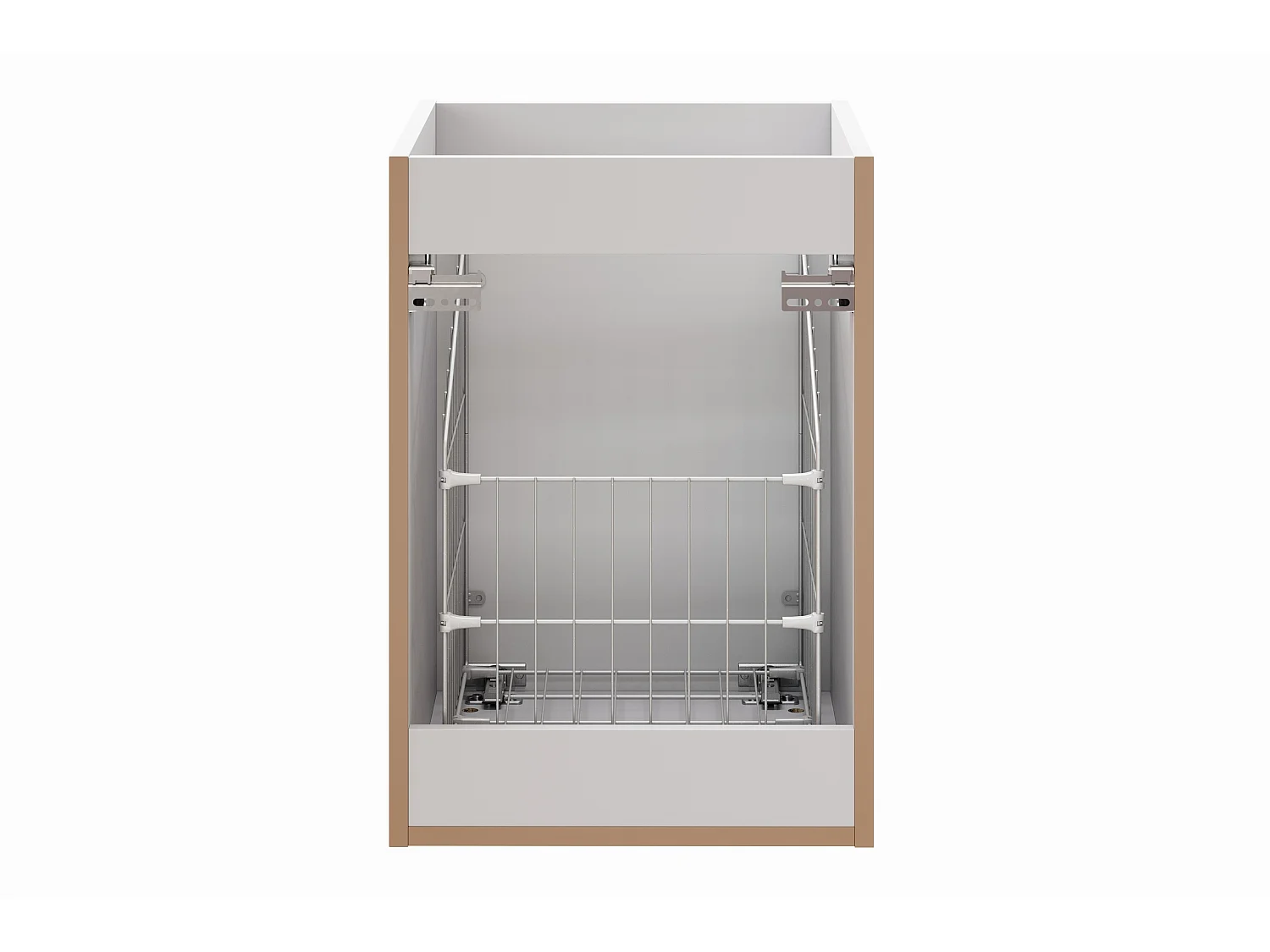 Szafka pod blat 40cm z koszem na pranie ADEL WHITE 81-40-1DK