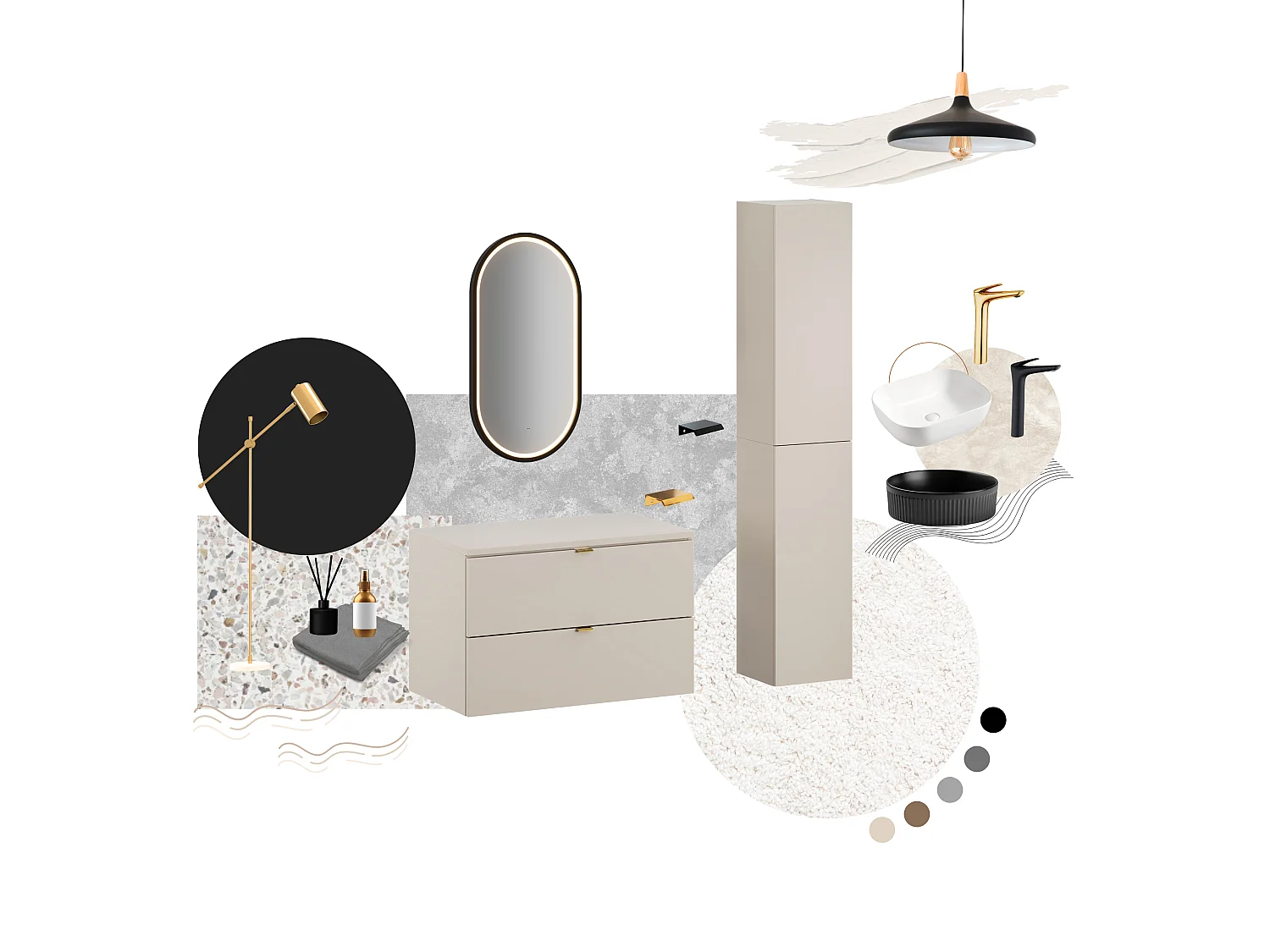 Colonne 1 porte DALIA CASHMERE 80-30-1D