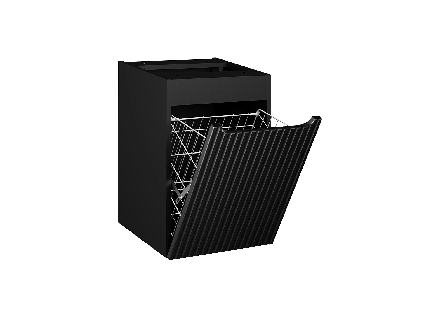 Szafka łazienkowa NOVA BLACK D2 81-40-1D 40cm czarna z koszem