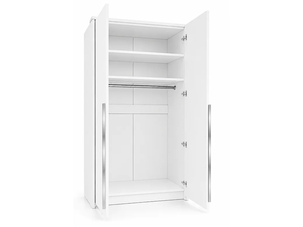 Wardrobe, White, 105 x 217,2 x 65 cm