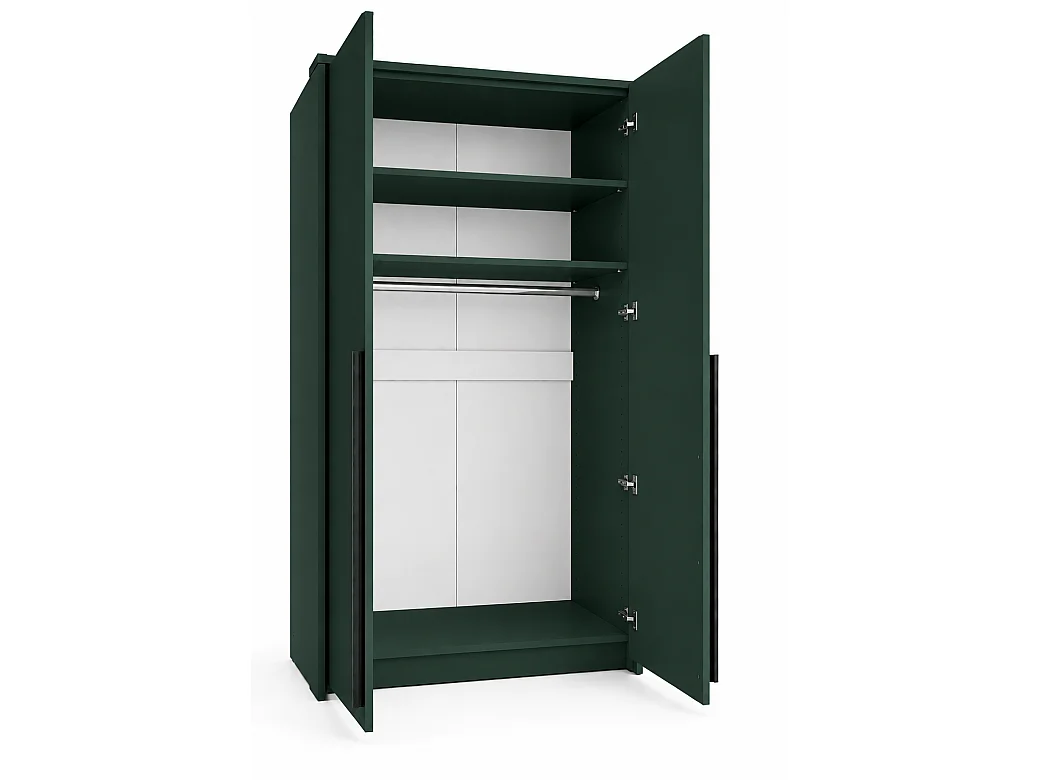 Armario Ropero, Verde Botella, 105 x 217,2 x 65 cm