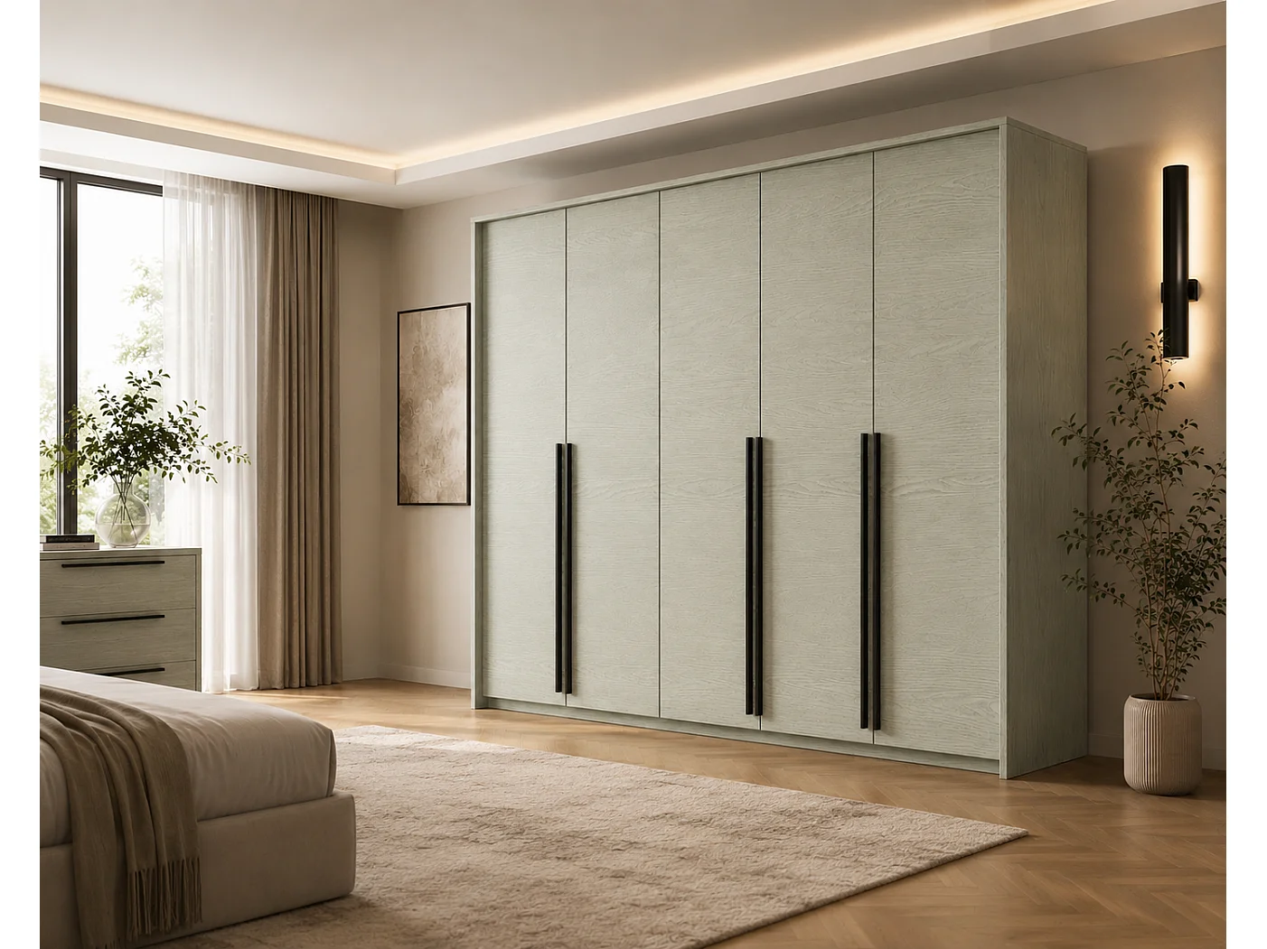 Roupeiro, Eucalipto, 255 x 217,2 x 65 cm