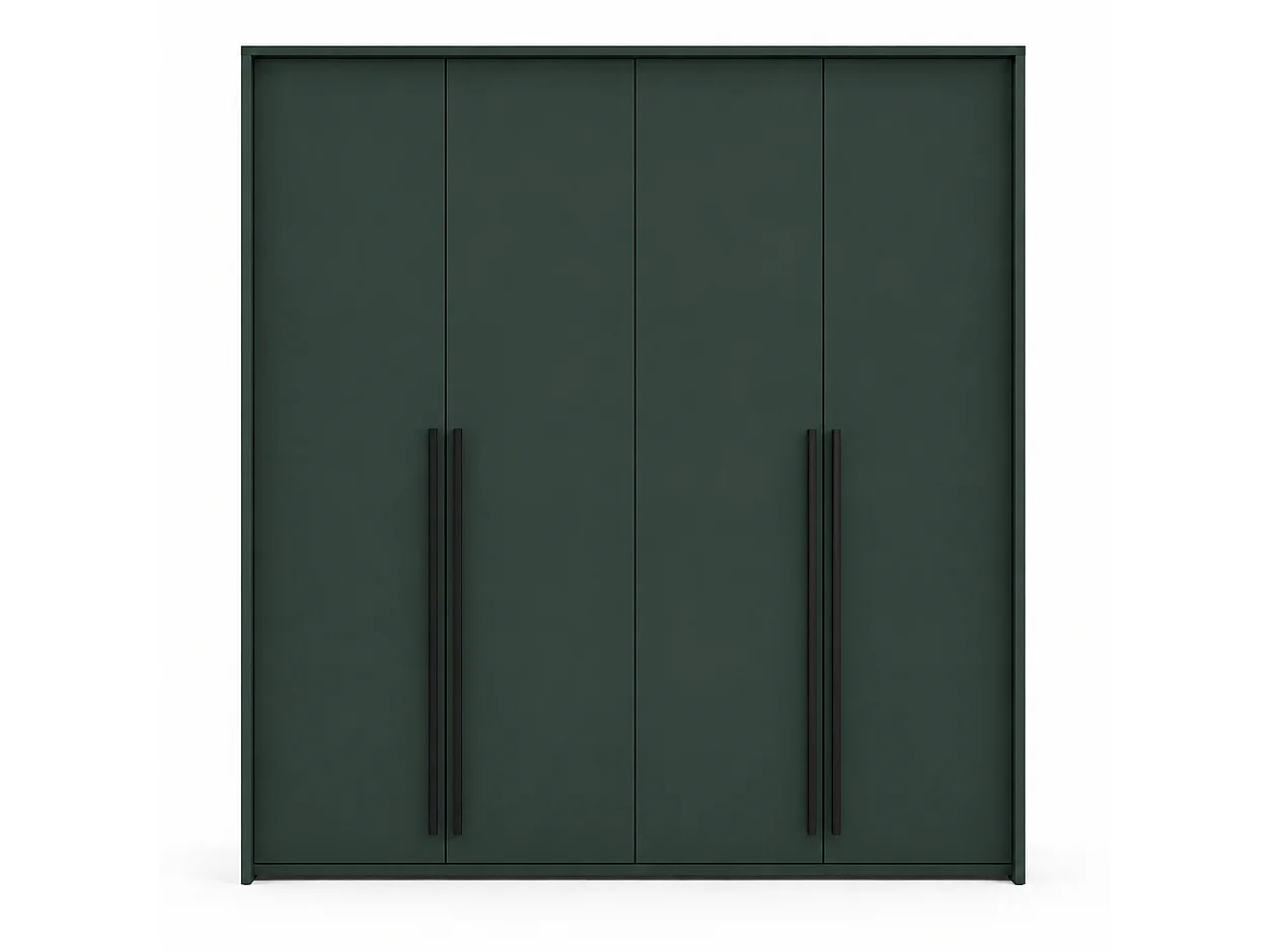 Armario Ropero, Verde Botella, 210 x 217,2 x 65 cm