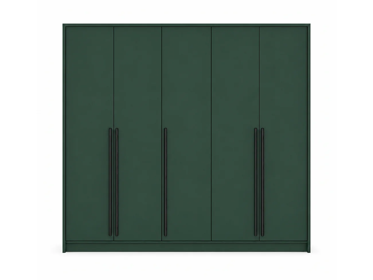 Roupeiro, Verde Garrafa, 255 x 217,2 x 65 cm
