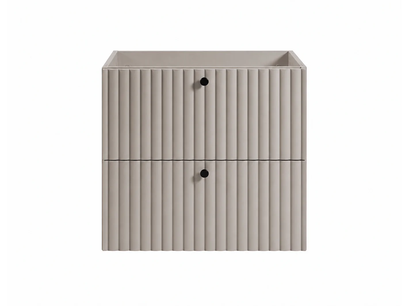Mobile da bagno a terra con piano 60, cachemire + piano rovere chiaro, maniglie in tre colori, piedini neri, 60 x 44,4 x 73,6 cm