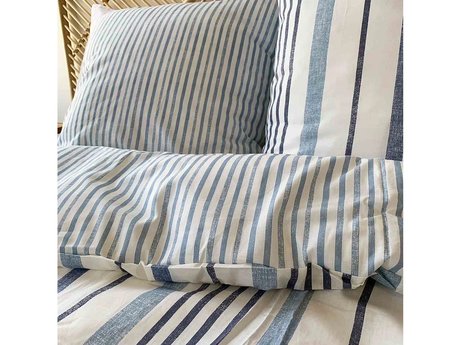 Parure Housse De Couette Calanque 100% Coton Imprimée