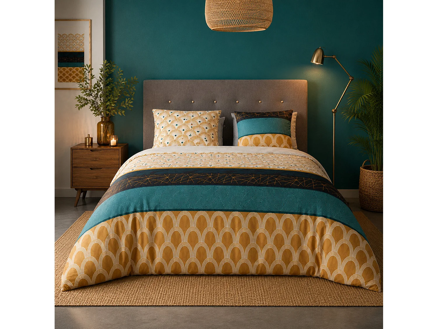 Parure Housse De Couette Banguii Coton 57 Fils