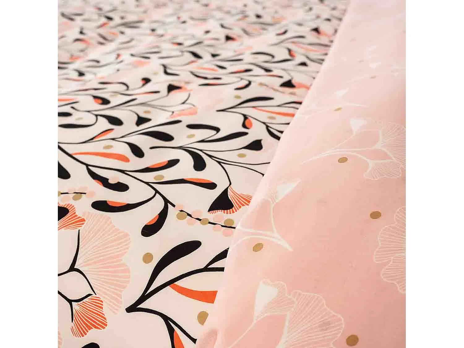 Parure Housse De Couette Joy 100% Satin De Coton Imprimée