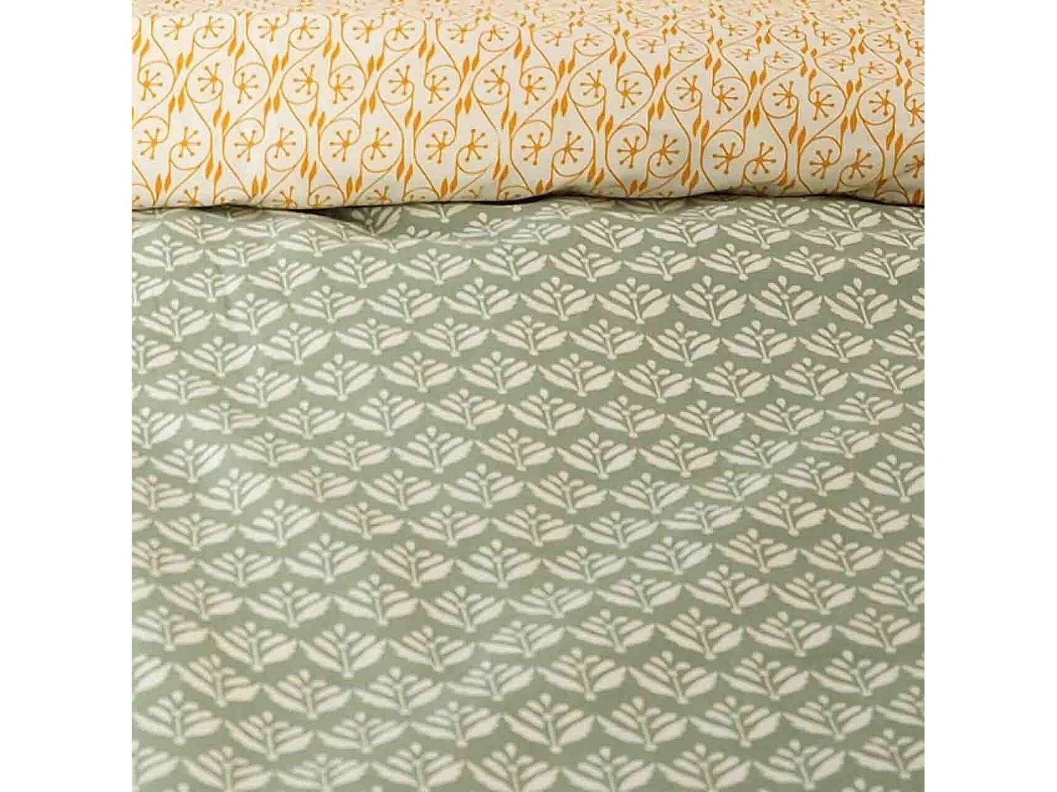 Parure Housse De Couette Orient 100% Satin De Coton Imprimée