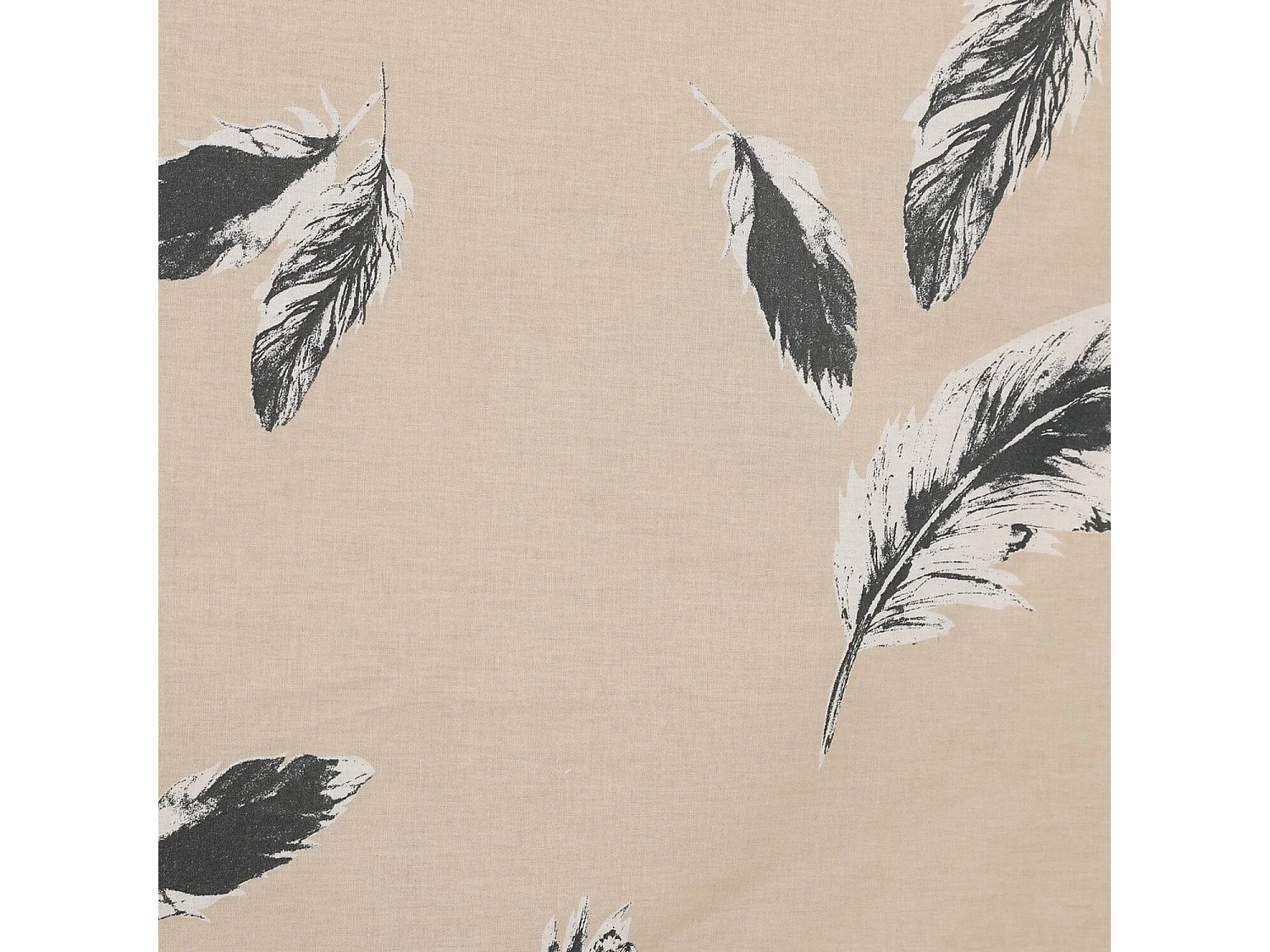 Parure housse de couette "Feather" 100% Coton Imprimée plumes