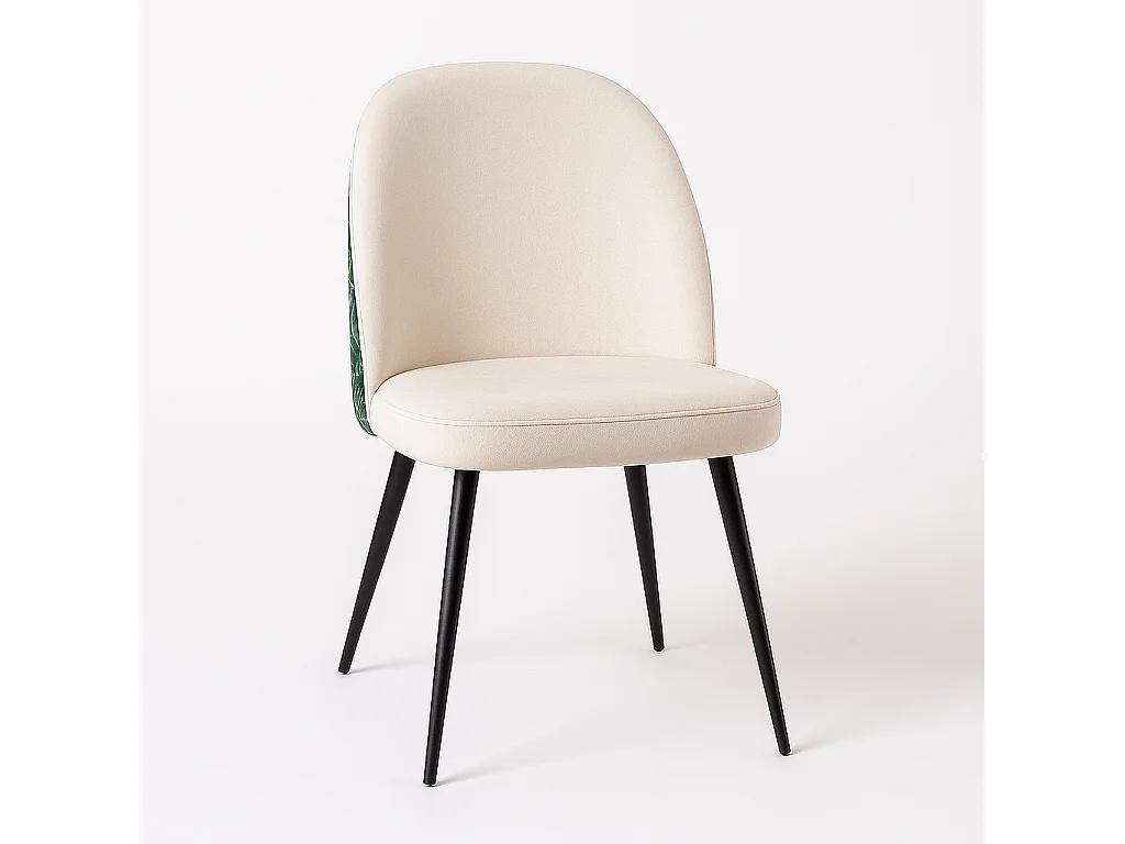 Silla de diseño elegante con patas metálicas