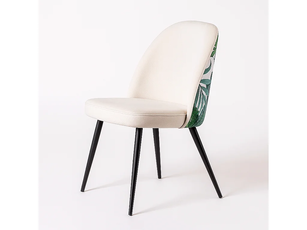 Silla de diseño elegante con patas metálicas