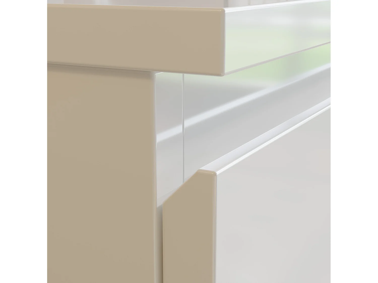 Commode avec 3 Tiroirs, Meuble de Rangement Laqué Blanc, Chambre et Salon, 78x36x77.5cm