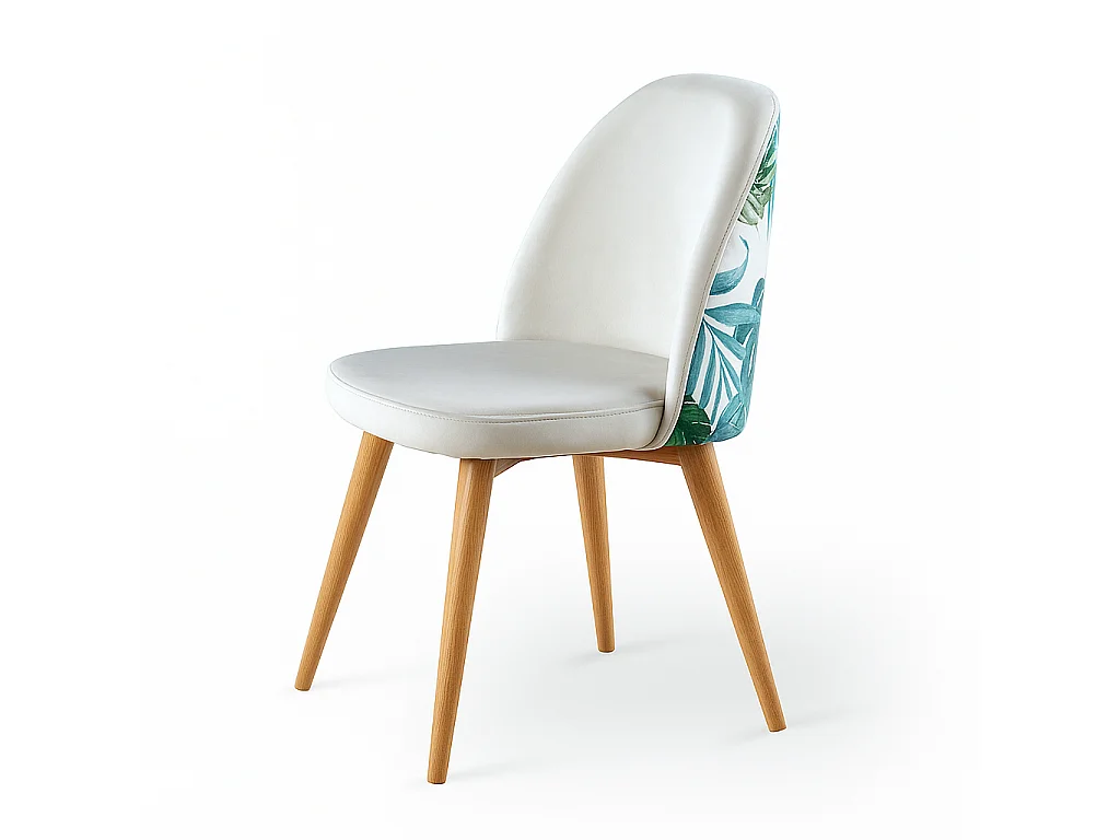 Silla de diseño elegante con patas cónicas