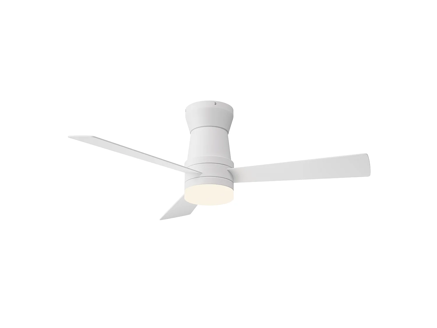 Stille LED-plafondventilator - 6 snelheden - Energiezuinig 15W - Vochtbestendig - Omkeerbare plafondventilator - Wit