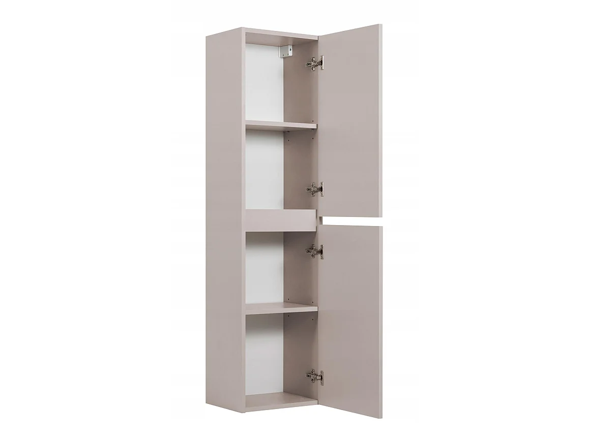 Badkamerkolom 136cm - Hangend - Kasjmier Mat - Smal badkamermeubel – RODAN