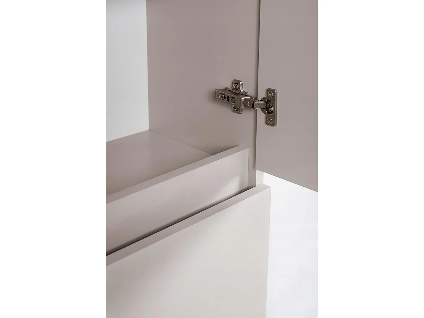 Badkamerkolom 136cm - Hangend - Kasjmier Mat - Smal badkamermeubel – RODAN