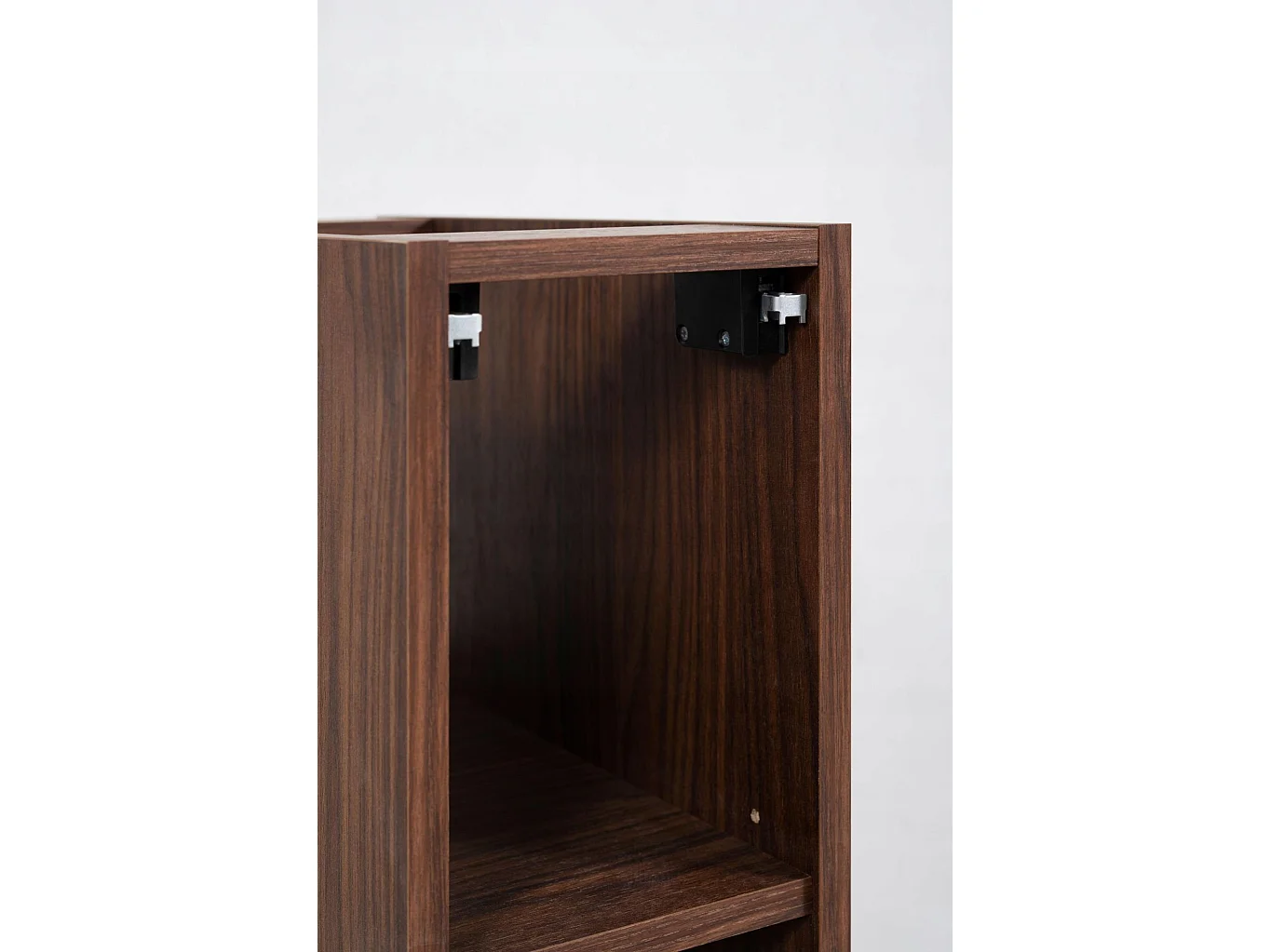 Badregal 20cm für Waschbeckenunterschrank - Badschrank Erweiterung - Holz Walnuss – RODAN