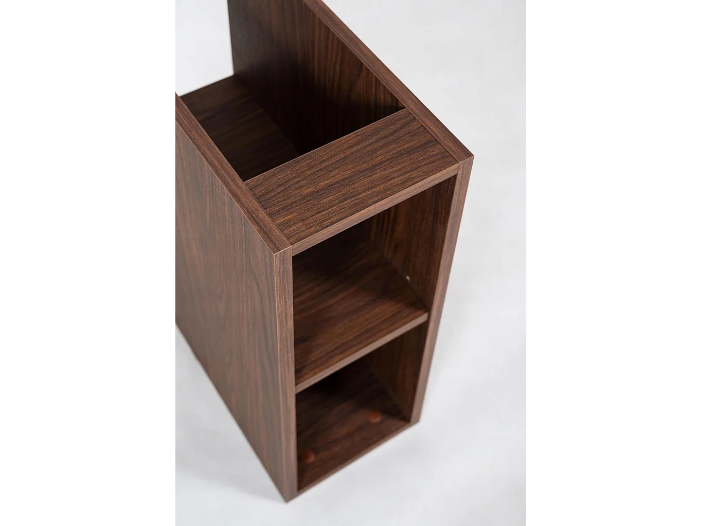 Badregal 20cm für Waschbeckenunterschrank - Badschrank Erweiterung - Holz Walnuss – RODAN