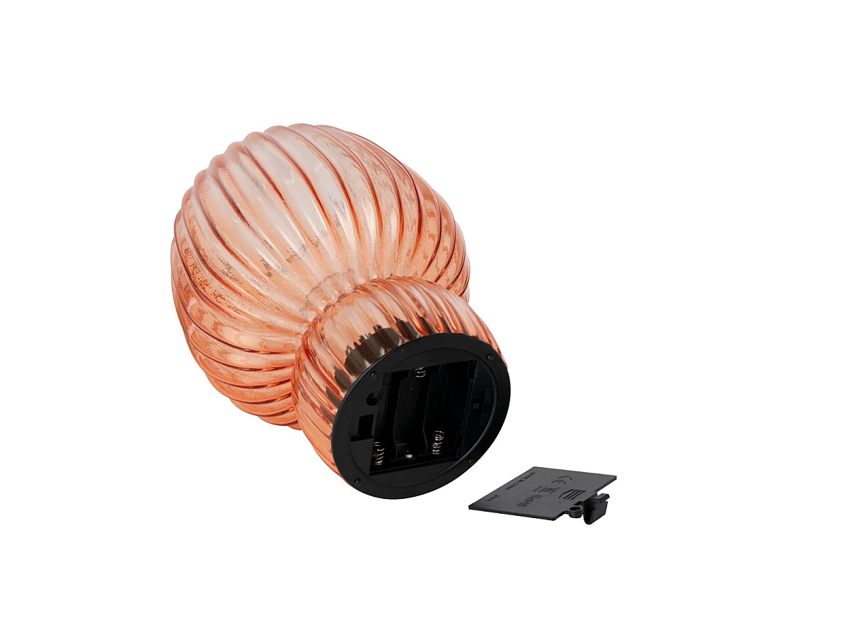 Lampe à Poser Sans Fil en Verre "Aura" 21cm Orange
