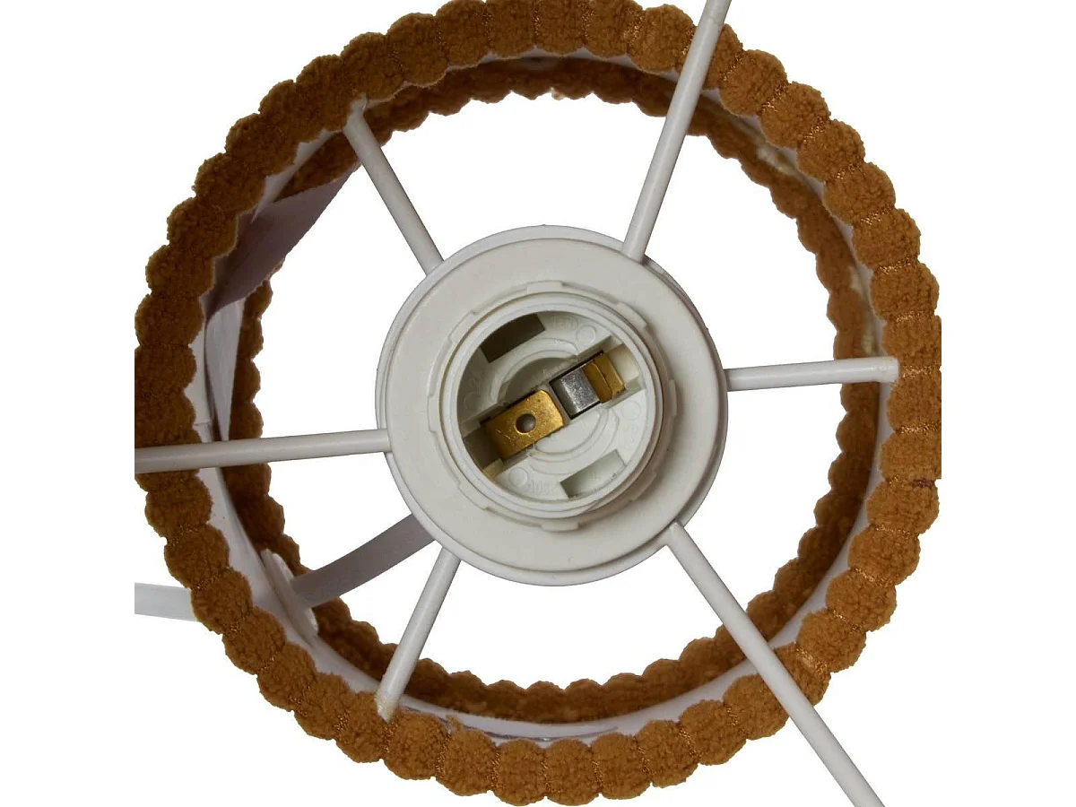 Lampe à Poser Côtelée "Jolina" 28cm Ocre