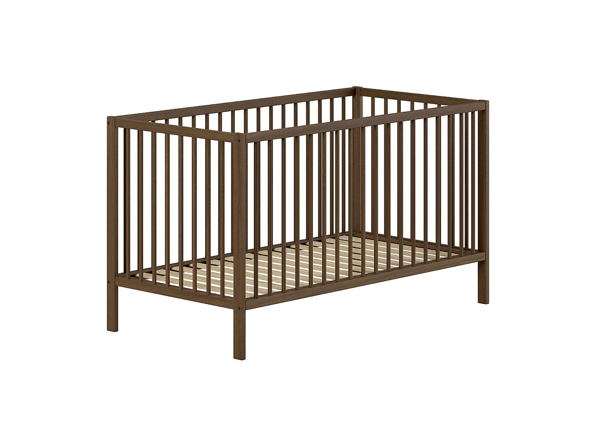 Pack - Lit Bébé & Table à Langer "Dino" 70x140cm Marron