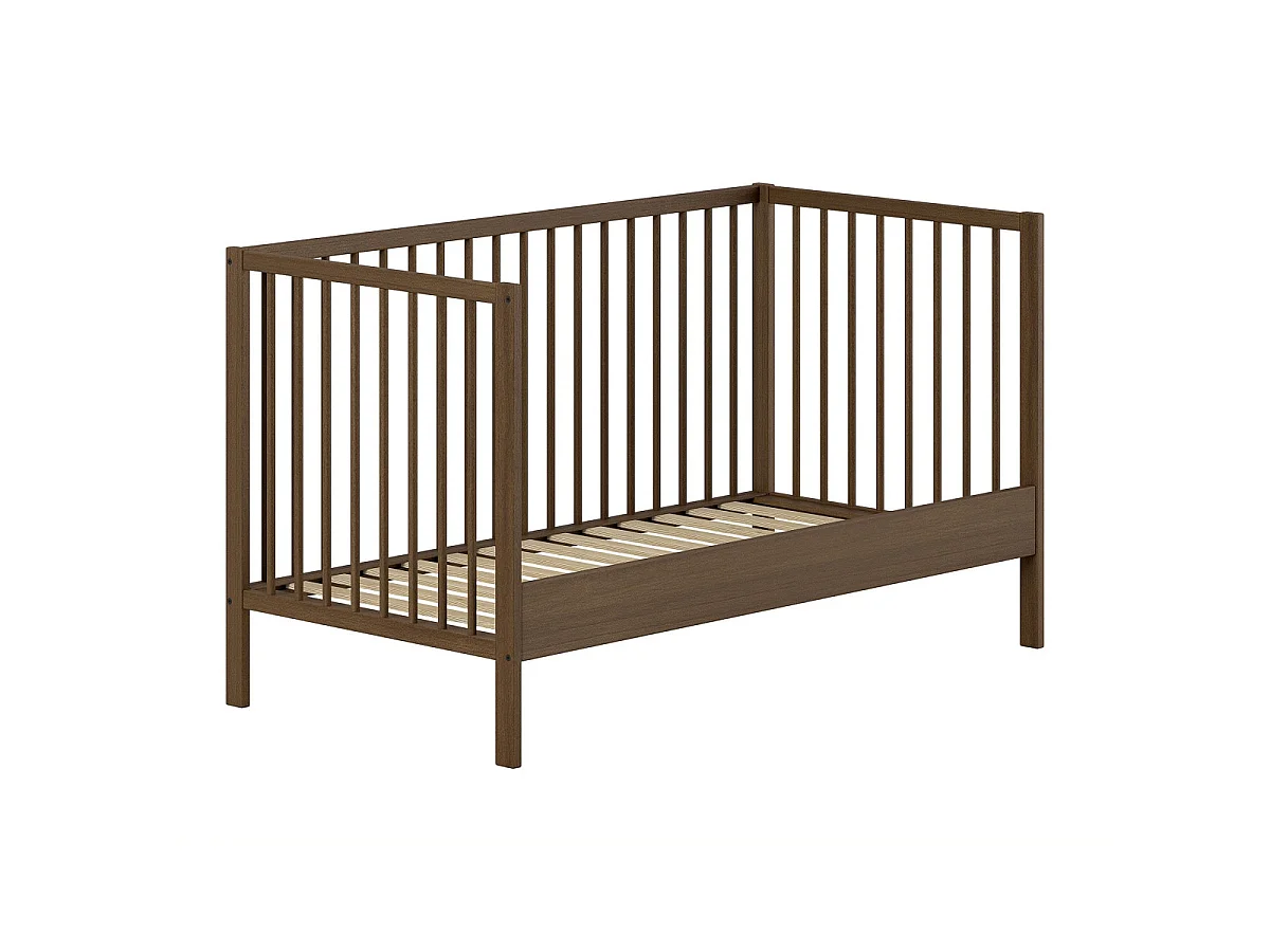 Pack - Lit Bébé & Table à Langer "Dino" 70x140cm Marron