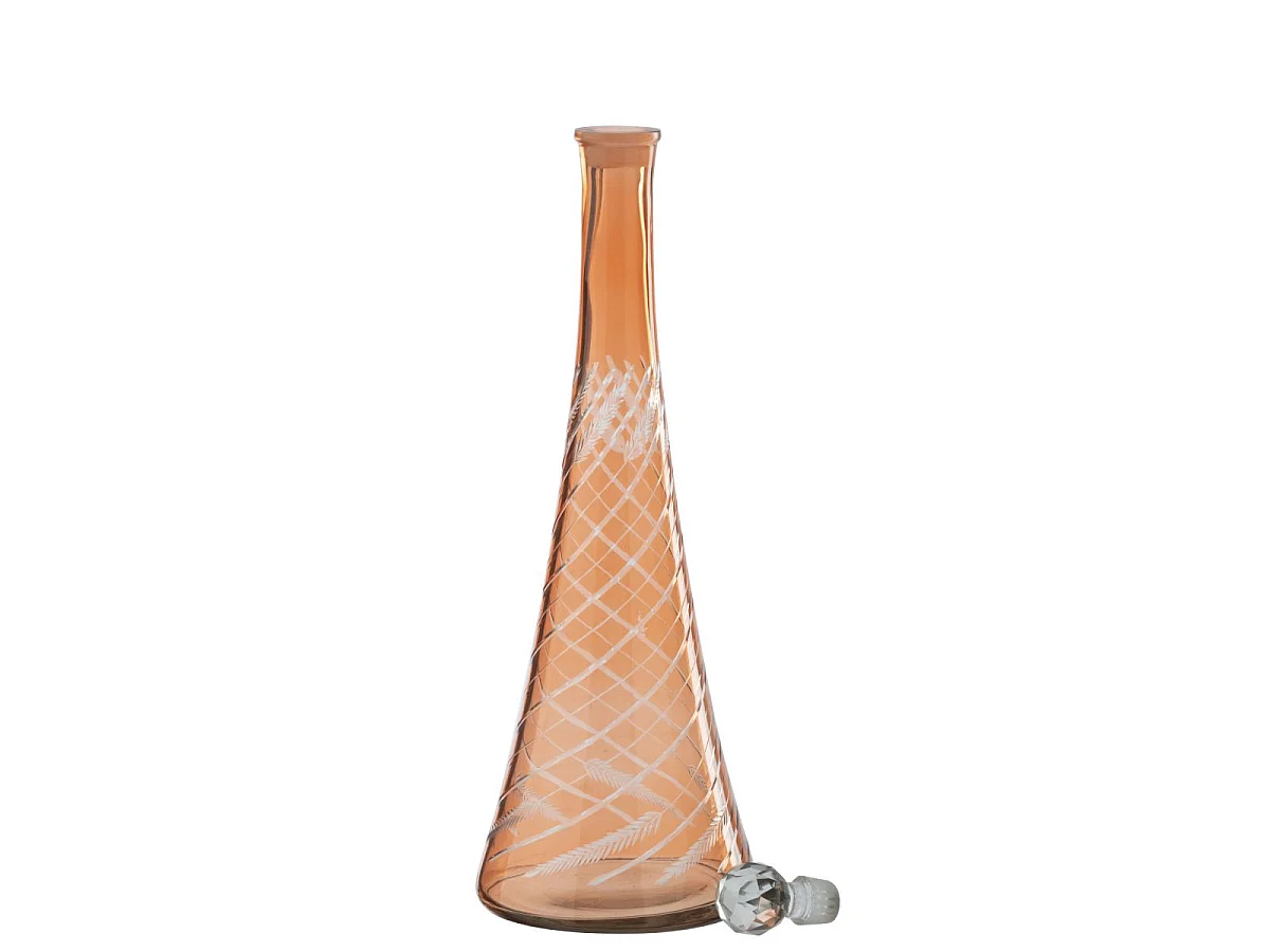 Carafe en Verre Tiges "Anastasia" 43cm Orange