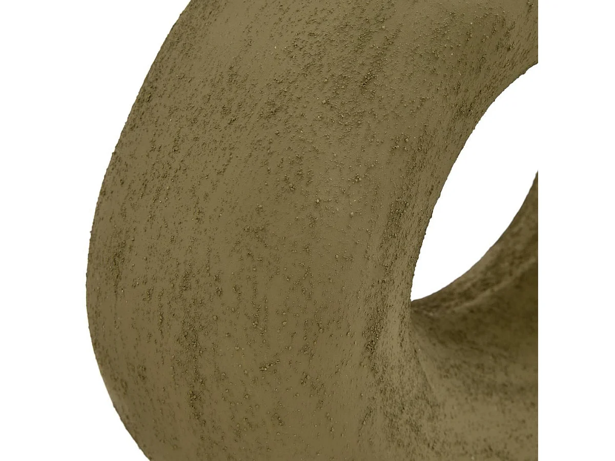 Vase Design en Dolomite "Bréa" 23cm Vert